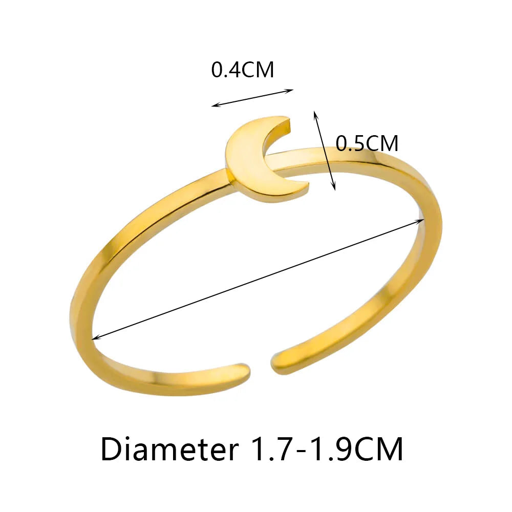 Cross Rings for Women Gold Color Opening Stainless Steel Ring 2024 Trend Party Wedding Jewelry Freeshipping Items anillos mujer