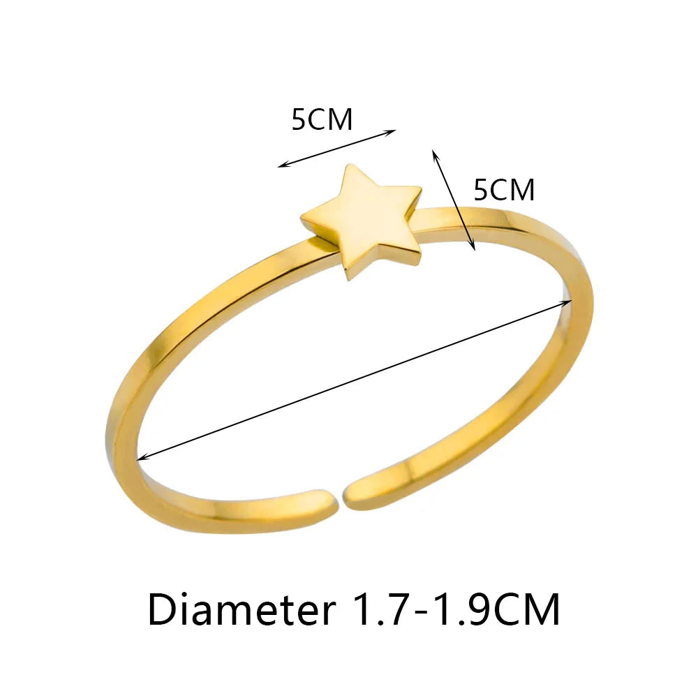 Cross Rings for Women Gold Color Opening Stainless Steel Ring 2024 Trend Party Wedding Jewelry Freeshipping Items anillos mujer