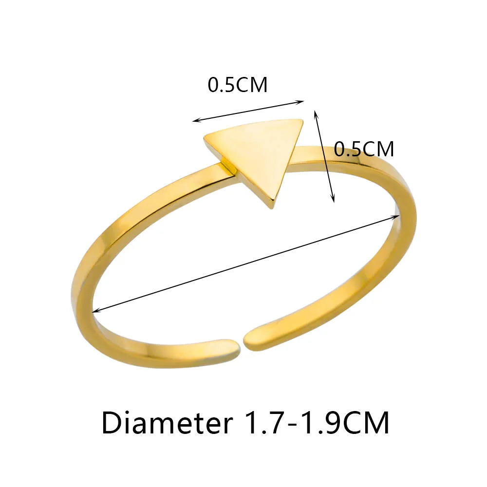 Cross Rings for Women Gold Color Opening Stainless Steel Ring 2024 Trend Party Wedding Jewelry Freeshipping Items anillos mujer