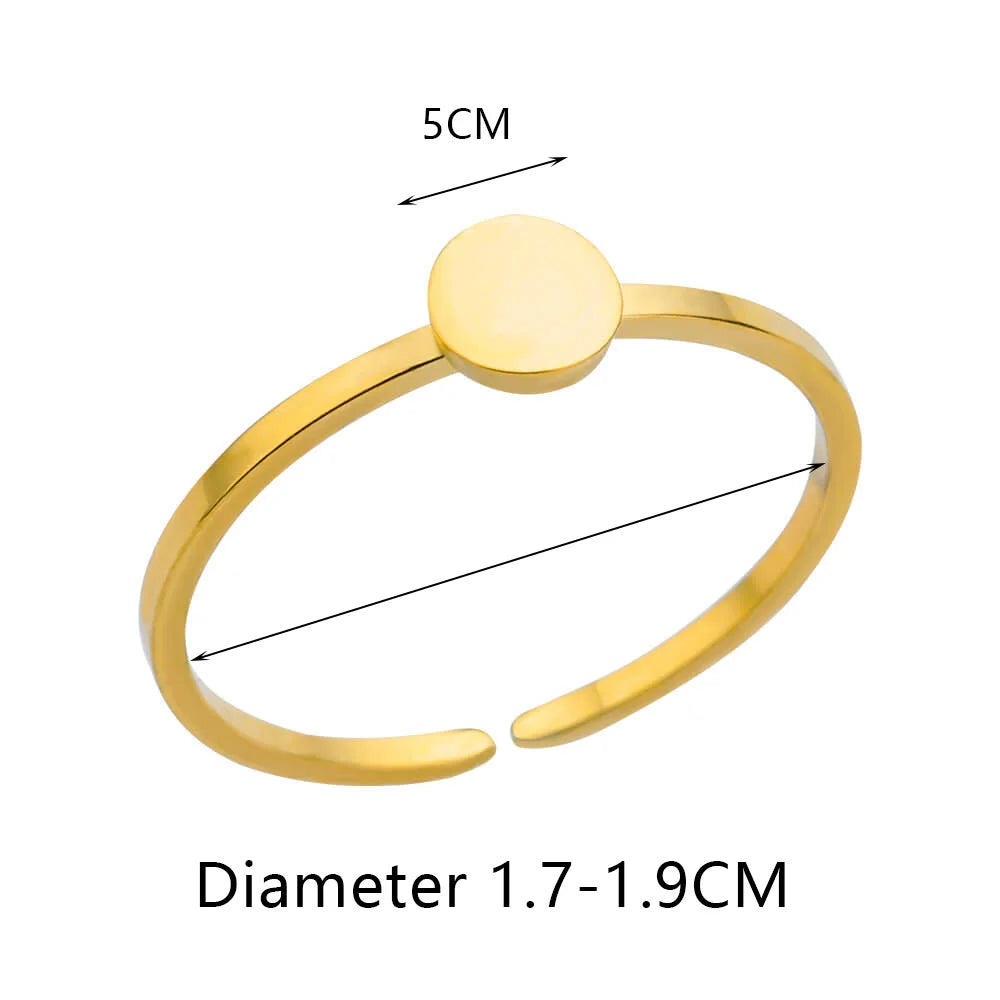 Cross Rings for Women Gold Color Opening Stainless Steel Ring 2024 Trend Party Wedding Jewelry Freeshipping Items anillos mujer
